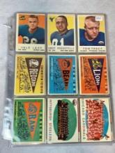 1959 Topps FB 51 Card Lot #112-176 With Stars Ex-ExMt