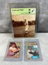 1962 Topps Willie Mays (All-Star) & Boog Powell Rookie - Jim Thorpe Sportscaster