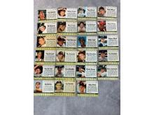 (23) 1962 Post Cereal Baseball Cards
