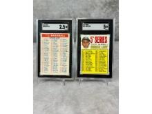 1956 & 1967 Topps Checklists -SGC Graded