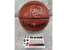 Kyrie Irving Signed Full Size Spalding Basketball - COA Allstar Sports Memorabilia