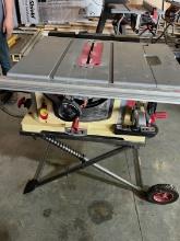 Jet 10"  Table Saw. Folds up and rolls.