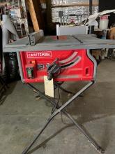 Craftsman 10" portable table saw.