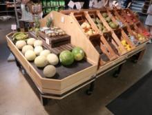 produce island merchandiser