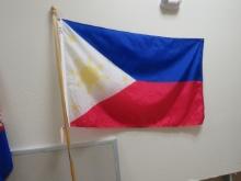 Flag of Phillipines on 2 Piece Flag Pole