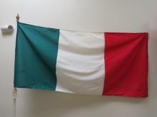 Flag of Italy with Pole & Base, 3' x 6'