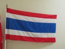 Flag of Thailand with Pole & Base