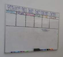 dry erase board 36" h x 48" w