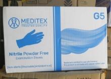 Meditex powder free gloves (10 boxes of 100) SIZE SMALL