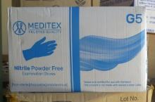 Meditex powder free gloves (10 boxes of 100) SIZE SMALL