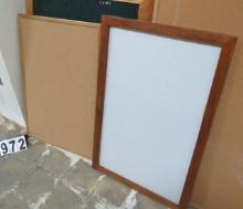 Set of 2- 1 Dry Erase & 1 Bulletin Boards, 2'x3'