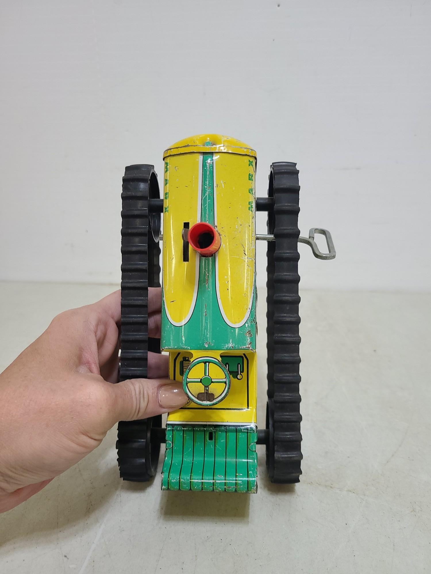 2 Marx Wind Up Tin Toy Tractors