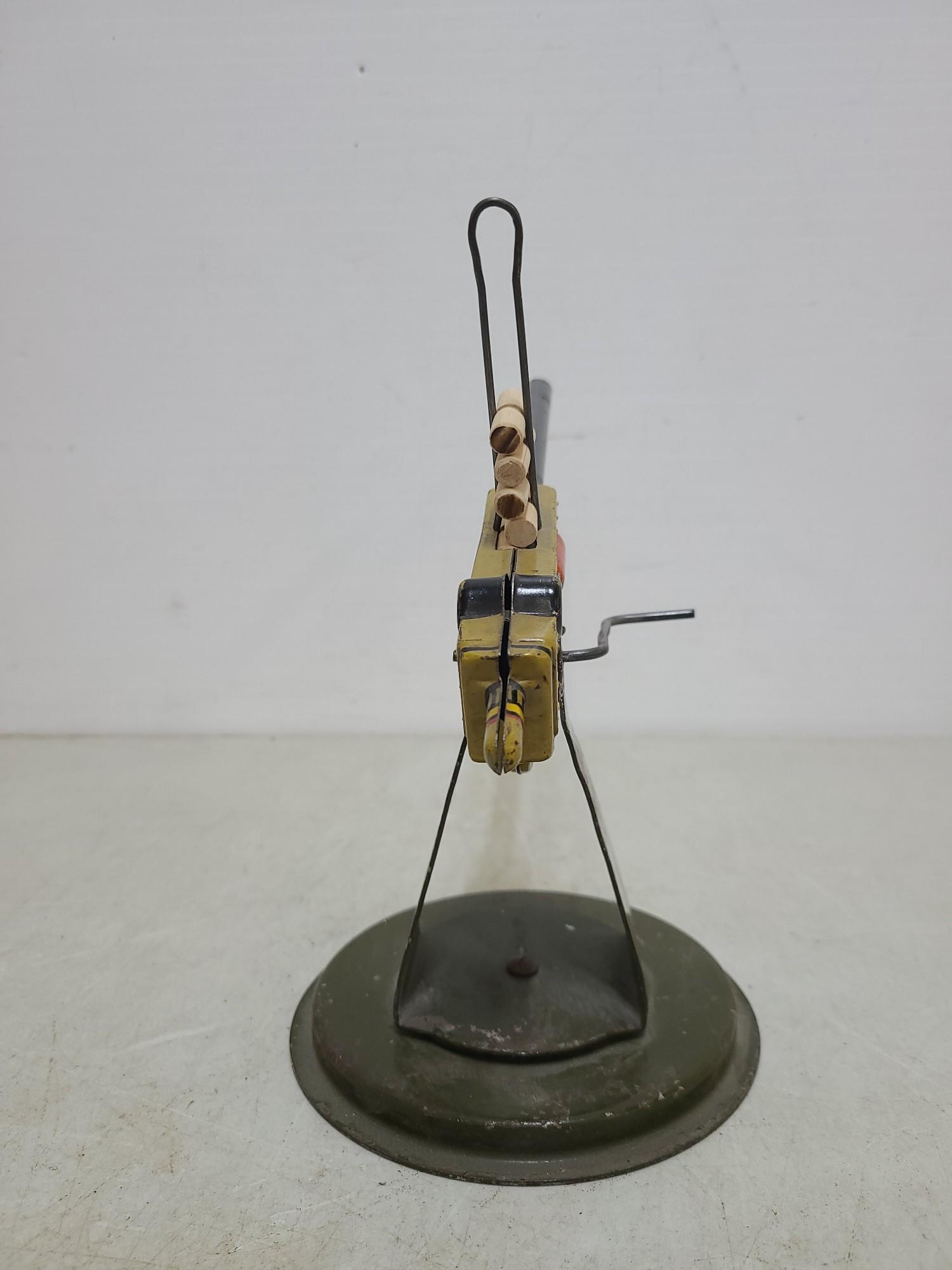 Marx Prewar Winding Anti-Aircraft Tin Toy Gun