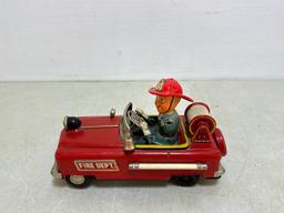 2 Vintage Battery Op Toy Cars