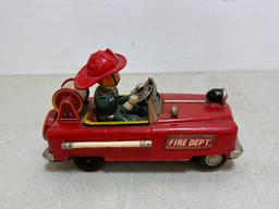 2 Vintage Battery Op Toy Cars