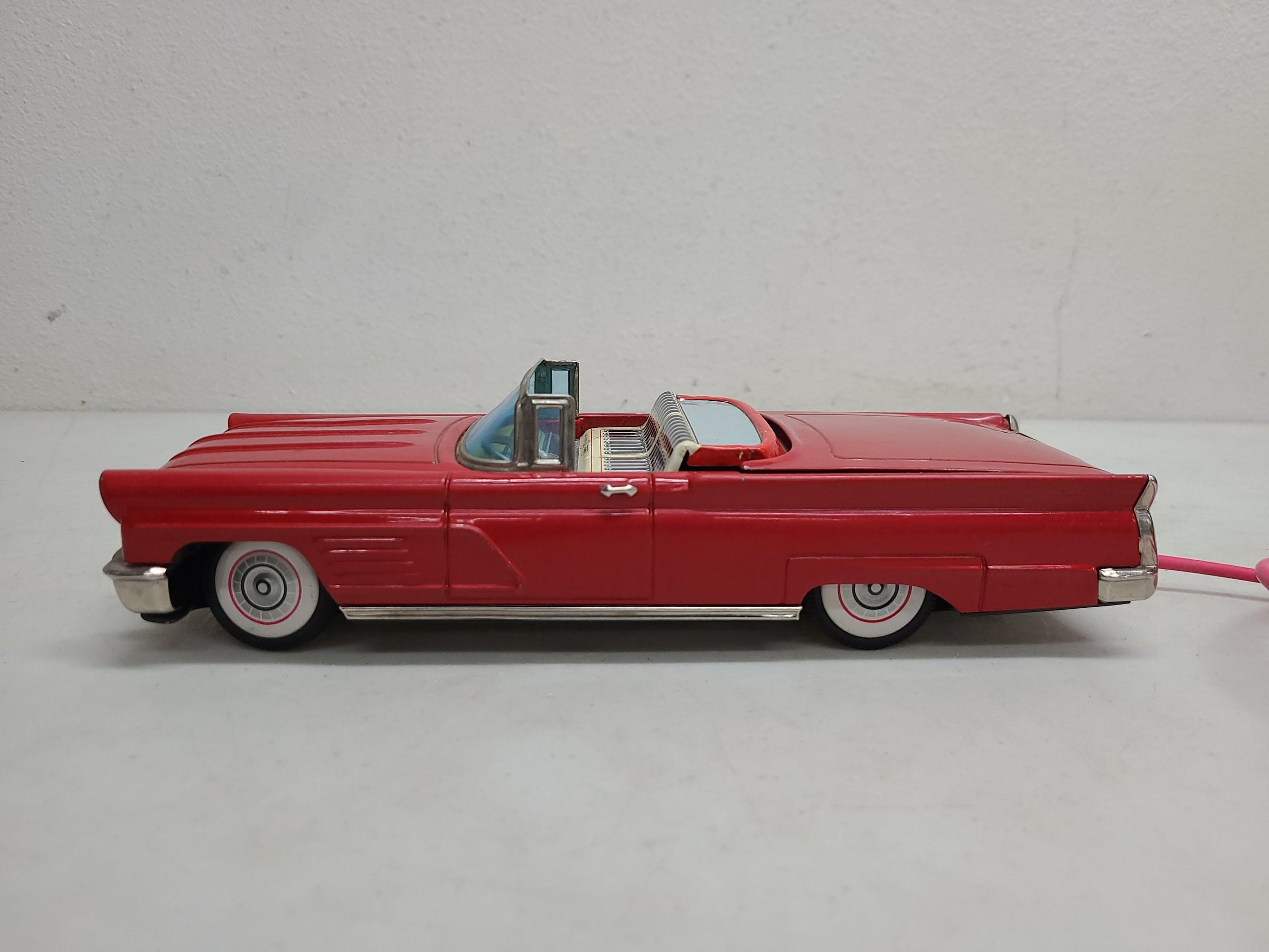 1959 Cragstan Lincoln Convertible Battery Op Tin Toy