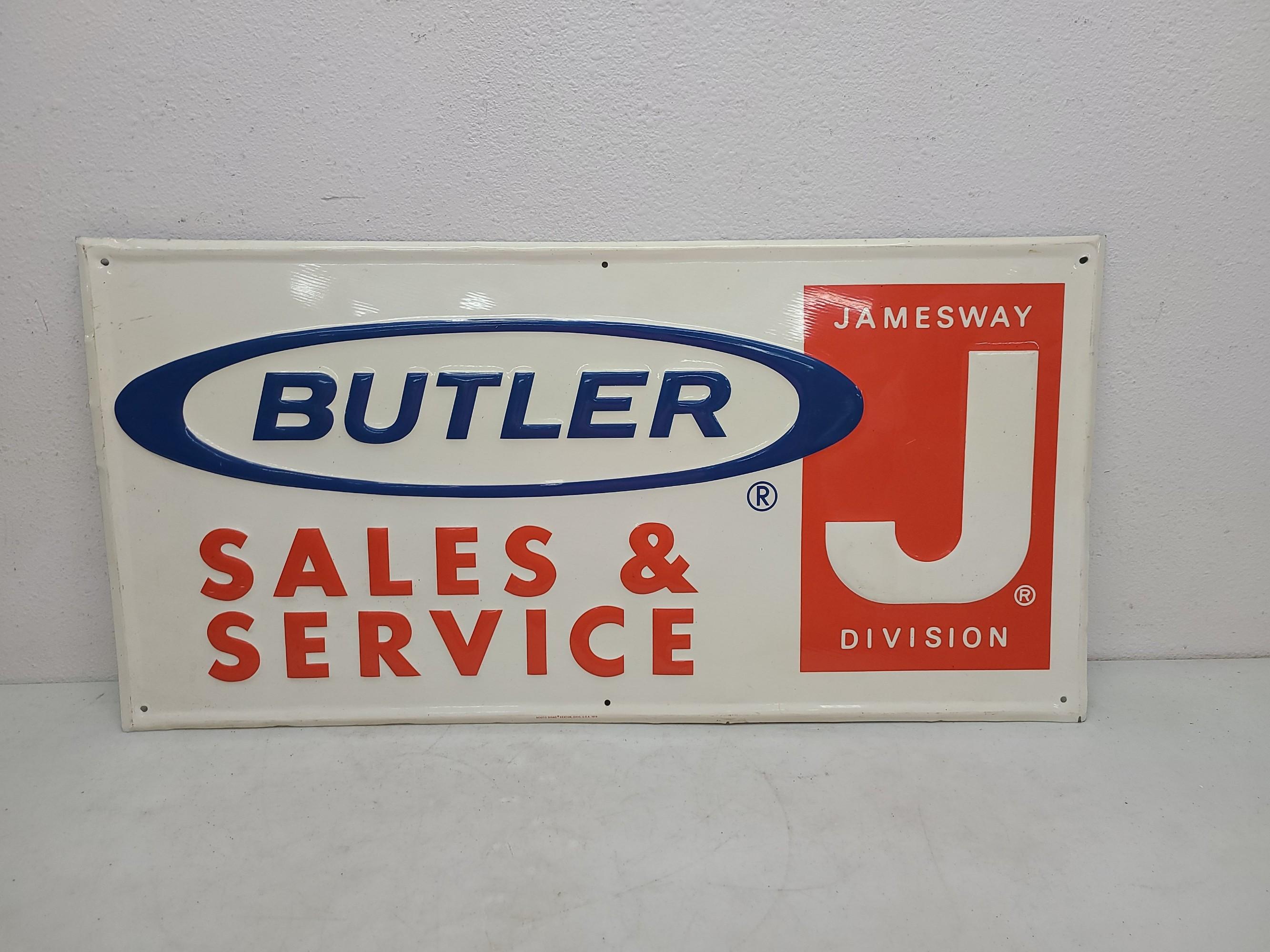 SST Embossed,  Butler Sales & Service Sign