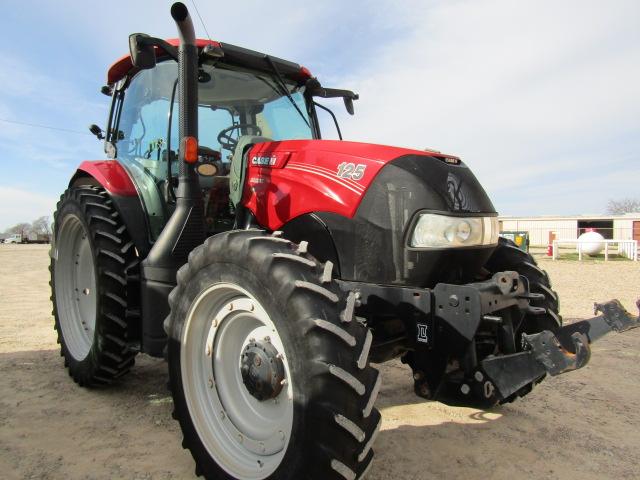 1738 125 CASE IH MAXXUM C/A MFD 320/90R50 5048HRS FRONT 3PT HITCH 5048 S/N:ZGEE02030