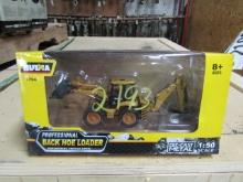 2193 HULNA METAL DIE-CAST TOY BACKHOE LOADER