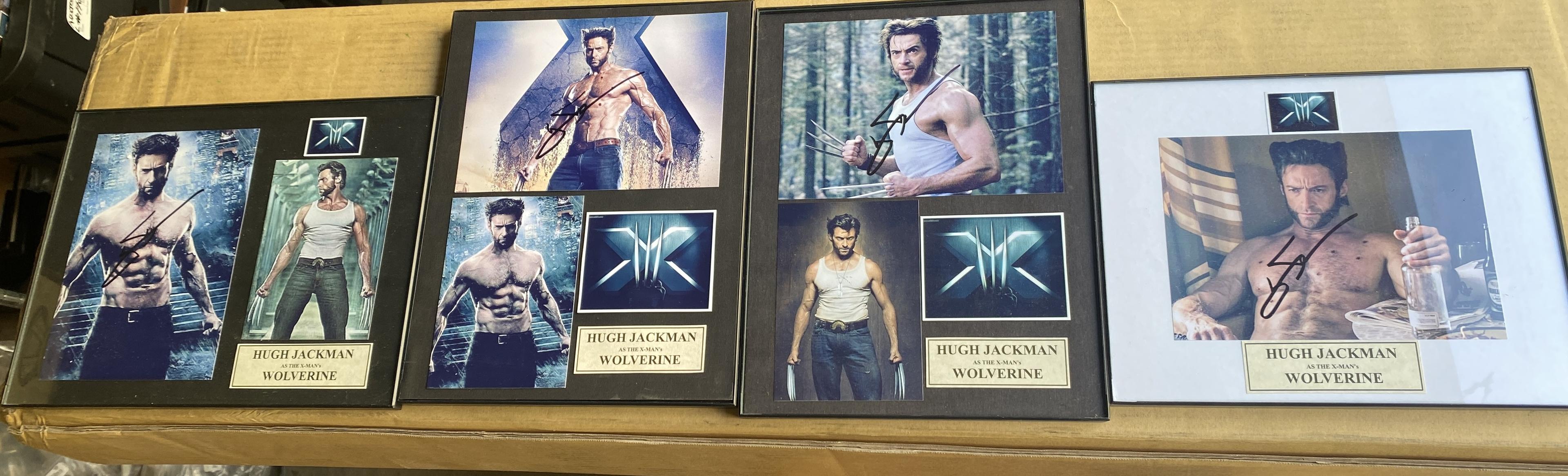 "Wolverine signed and framed action photos