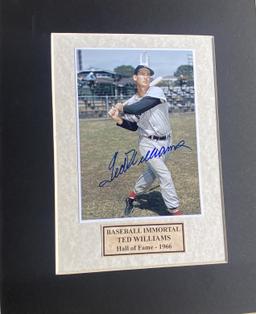 Variety of Ted Williams “The Splendid Splinter “ 8” x 10” Signed Photos These items are signed but n