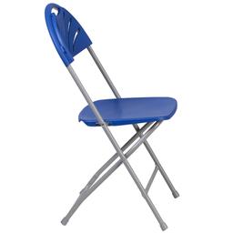 Flash Furniture Metal And Plastic Folding Chair With Blue Finish LE-L-4-BL-GG