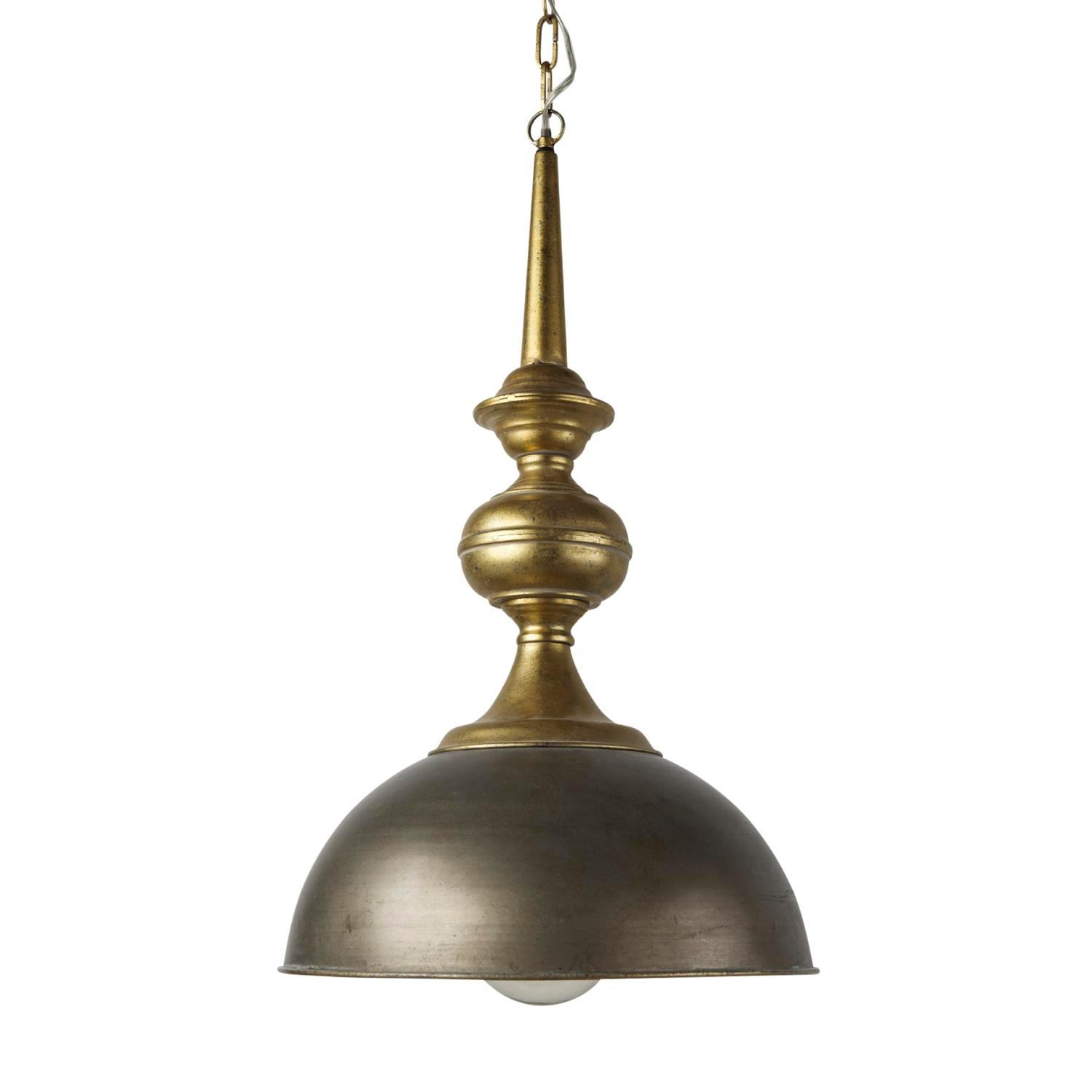 Mercana Capsa Gold Toned Metal Dome Pendant Light 65267