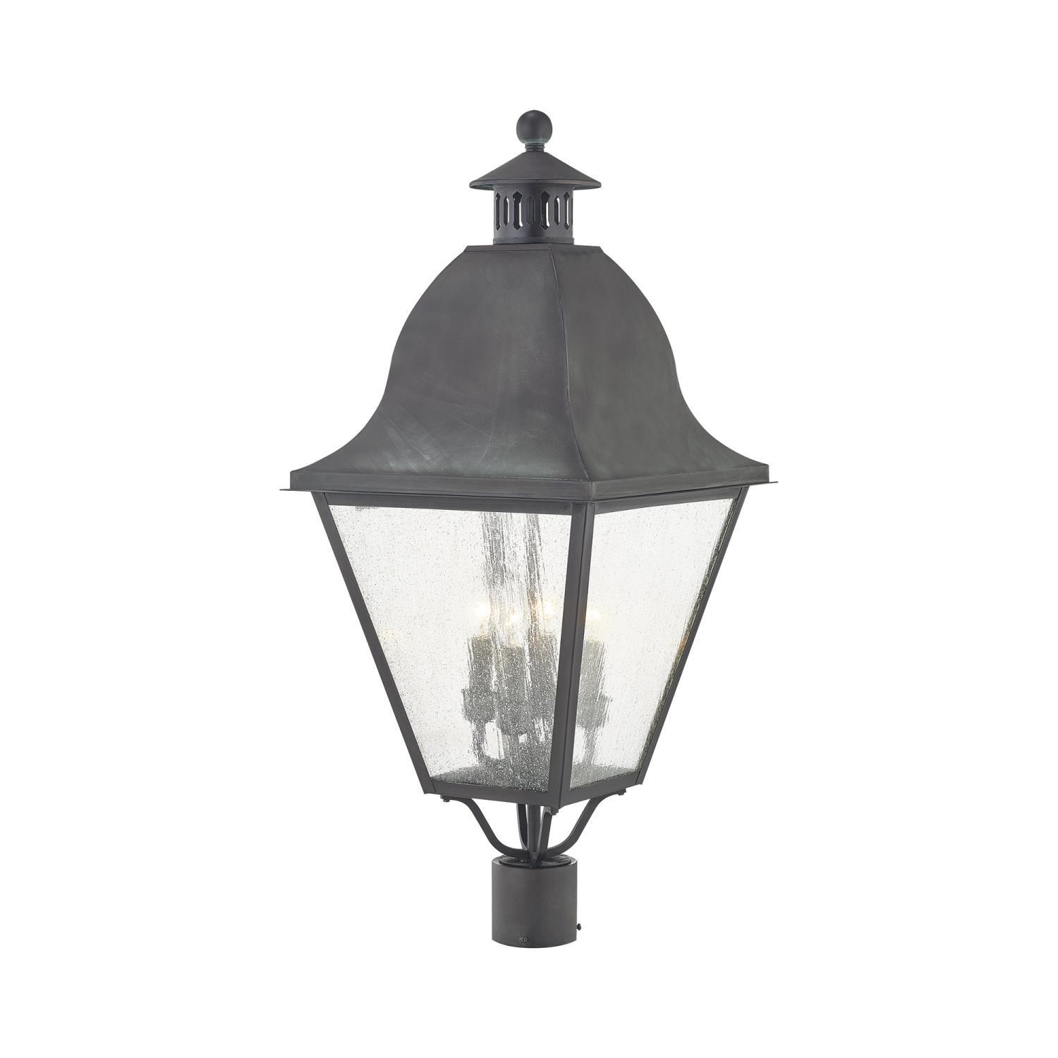 Livex Lighting Charcoal Outdoor Post Top Lantern 2548-61