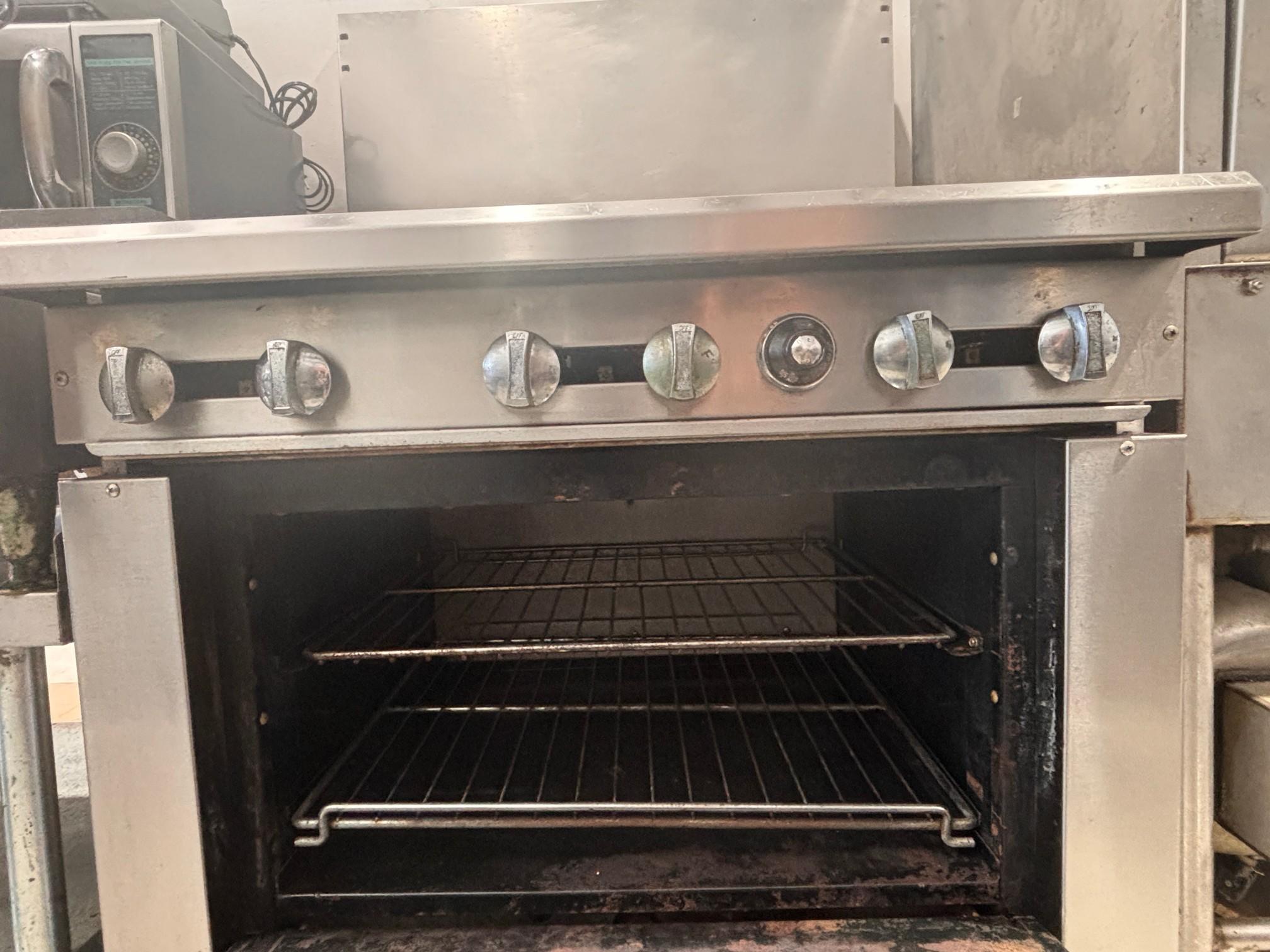 36" All S.S. Six Burner Range w. Oven