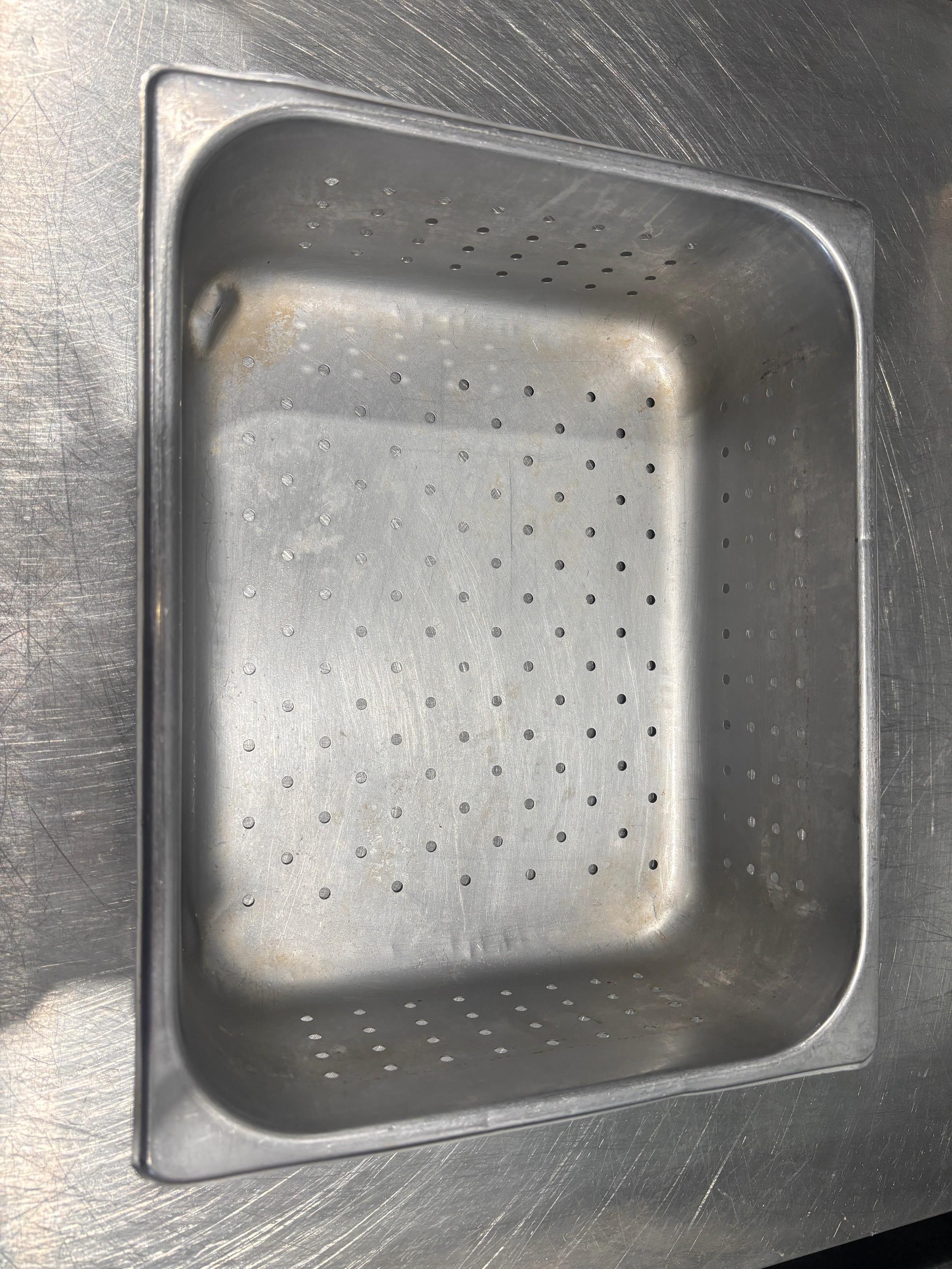 (26) All S.S Perforated Steam Pans - 12" x 10" x 4"