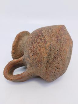 Pre-Columbian Clay Pot with Handle
