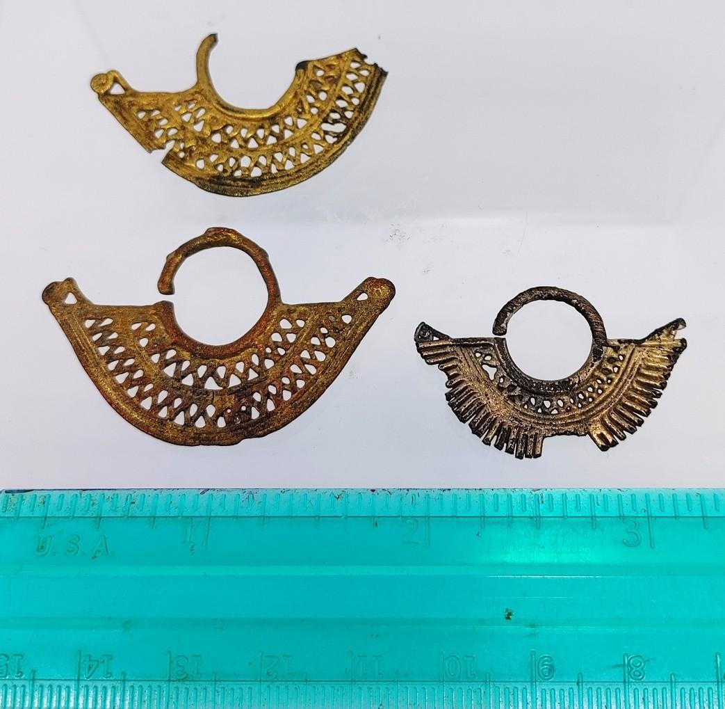 Pre-Columbian Tumbaga Earrings