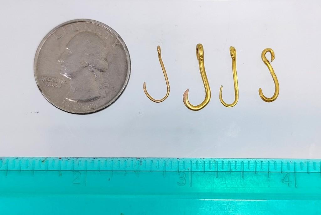 Pre-Columbian Gold Fish Hook Collection