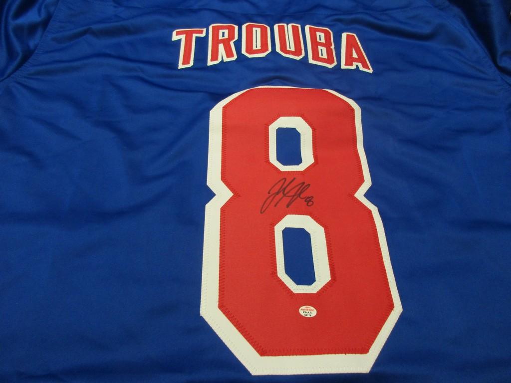 Jacob Trouba of the New York Rangers signed autographed hockey jersey PAAS COA 179