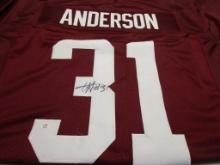 Will Anderson of the Alabama signed autographed football jersey PAAS COA 402