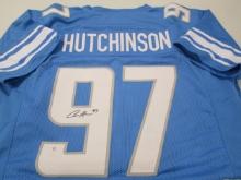 Aidan Hutchinson of the Detroit Lions signed autographed football jersey PAAS COA 319