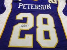 Adrian Peterson of the Minnesota Vikings signed autographed football jersey PAAS COA 864