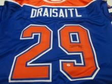 Leon Draisaitl of the Edmonton Oilers signed autographed hockey jersey PAAS COA 451