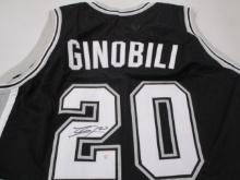 Manu Ginobili of the San Antonio Spurs signed autographed basketball jersey PAAS COA 423