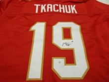 Matthew Tkachuk of the Florida Panthers signed autographed hockey jersey PAAS COA 427