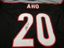 Sebastian Aho of the Carolina Hurricanes signed autographed hockey jersey PAAS COA 935