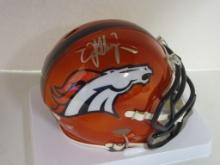 John Elway of the Denver Broncos signed autographed football mini helmet PAAS COA 709