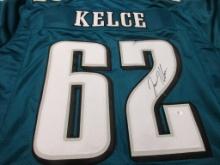 Jason Kelce of the Philadelphia Eagles signed autographed football jersey PAAS COA 871