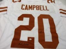 Earl Campbell of the Texas Longhorns signed autographed football jersey PAAS COA 059