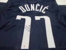Luka Doncic of the Dallas Mavericks signed autographed basketball jersey PAAS COA 472