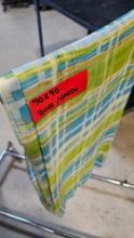 90x90 PolyesterÂ Tablecloth - Blue/Green