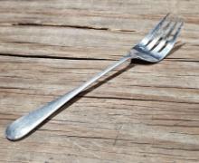 Silver Plated-Large Serving Fork