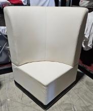Luna White Corner Chair