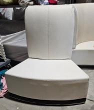 Luna White Inverted Corner Chair