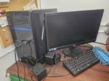 Desktop Computer, Monitor and Keyboard